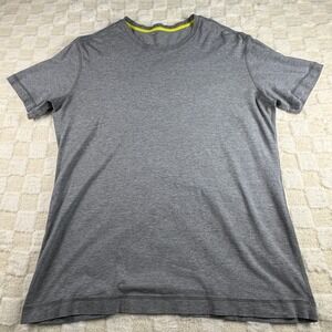 Lululemon Men's Gray Short Sleeve Crew Neck Casual T Shirt Soft Basic Tee